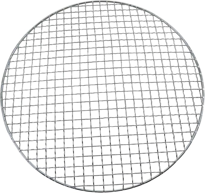 Cross Wire Disposable Round Net For Charcoal BBQ Grill (Dia 12.6" / 32cm) - 3pcs