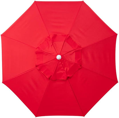 PICNIC TIME 5.5 Ft Portable Beach Umbrella, Lightweight UV Protection Sunshade with Tilt Pole & Carry Bag, Outdoor Canopy Umbrella for Beach, Sand, Pool, Patio, Camping, Travel, or Backyard Shade, (Red)