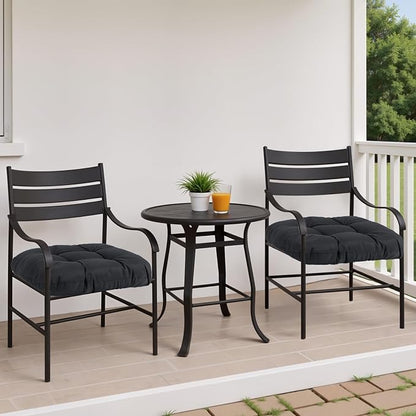 MTMR Outdoor Chair Cushions Set of 2, Patio Furniture Seat Pads, Waterproof | 2Pcs , waterproof cover, PP cotton, u-shaped, no-fading, thick patio seat pads for outdoor wicker furniture in yard, 19x19x4