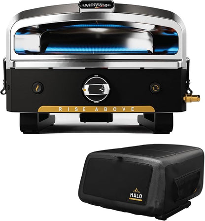 Halo Versa 16 Propane Gas Outdoor Pizza Oven with Rotating Cooking Stone | Portable Appliance for all Outdoor Kitchens | Oven Cover Included