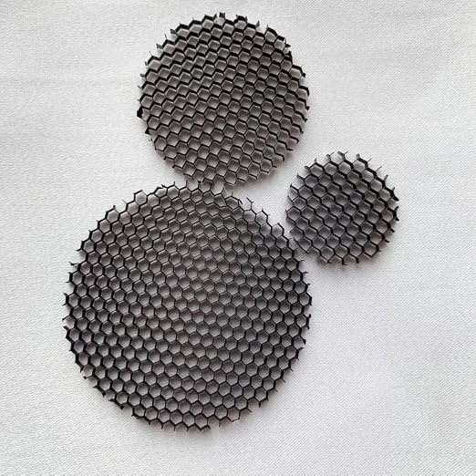 Range Black Aluminium Grille LED Light Round Honeycomb Mesh Anti-Glare Anti-Dazzle 23-65mm(23mm)