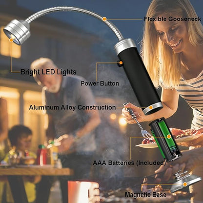 BBQ Grill Lights for Outdoor Grill, Magnetic Grill Lights for Outdoors Barbeque-UnRechargeable