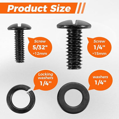 Grill Screws Replacement Kit, Compatible with Pit Boss PB1000SC1, PB1000SC2, PB1000XL, PB1000SP Grills, Includes Screw Set 1/4'' *15mm(24pcs), Screw 5/32" *12mm(14pcs)