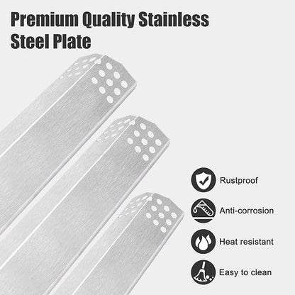 Repair Kit Compatible with Nexgrill 720-0896B 720-0896C 720-0896E 720-0882A 720-0896 720-0925 Grills, Grill Burner Tubes & Flame Tamers Heat Shields Replacement (6 Pack)