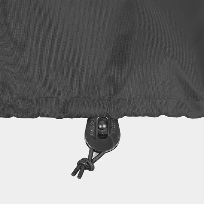 Patio Deck Box Cover Waterproof Outdoor Rectangular Storage Bench Cover 46L x 22W x 24H inch, Black