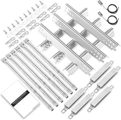Uniflasy Grill Replacements for Charbroil Performance 6 Burner 463276517 463244819 463274419 463274819 463238218 463276617 Gas Grill,5 Burner 463347519 463347518 Heat Plate Burner Crossover Tube