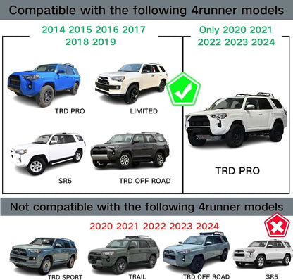 RGB Led Grill Lights for 2014-2019 Toyota 4runner Raptor Light | Trd Pro SR5 Off-Road Limited Grille Grills Light, Raptor Lights for 4Runner TRD Pro 2020 2021 2022 2023 2024
