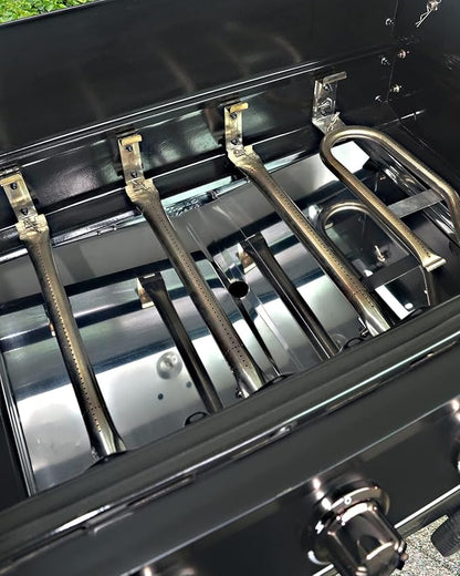Grease Tray with Catch Pan - Dyna Glo Grill Replacement Parts, Adjustable Stainless Drip Pan for Gas Grill Models from Dyna Glo, Nexgrill, Expert Grill, Kenmore, BHG and More (Width 24"-30")