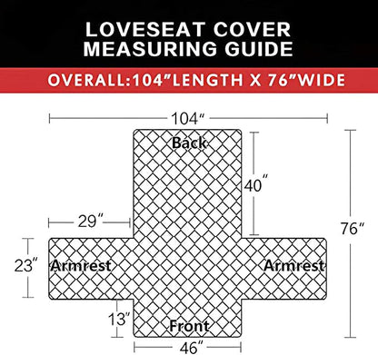 Easy-Going Reversible Couch Cover, 2 Cushion Sofa, Loveseat, Brown/Brown | Machine Washable Slipcover For Dogs, Water Resistant Furniture Mat For Living Room, Non-Slip Sofa Cover, Pet Friendly