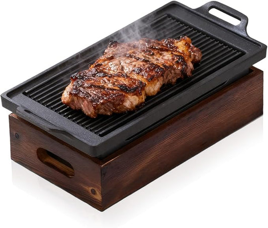 Small BBQ Grill, Tabletop Charcoal Grill Japanese Camping Grill Outdoor Firepit Grill Non Stick BBQ Grill for Travel Backyard Picnic Beach