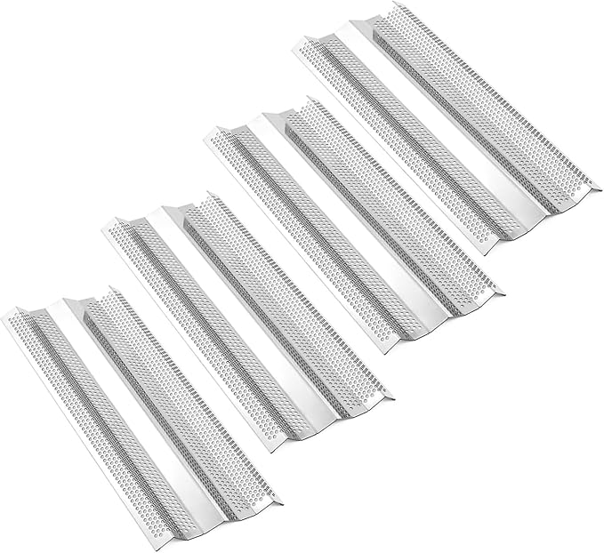 4B Blaze Cast Burner & Grill Heat Plates Flame Tamer Replacement, LTE & LTE2 32/34 / 40 Inch Gas Grill Models, Stainless Steel, 4 Pack Replacement Parts for Blaze Grill