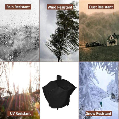 Uniflasy Grill Cover Compatible with Camp Chef 24 Pellet Grills, 600D Waterproof Smoker Cover for Woodwind Pro 24, DLX 24, SmokePro PG24 PG24LS PG24S PG24SE PG24LTD, Anti-UV Windproof BBQ Cover
