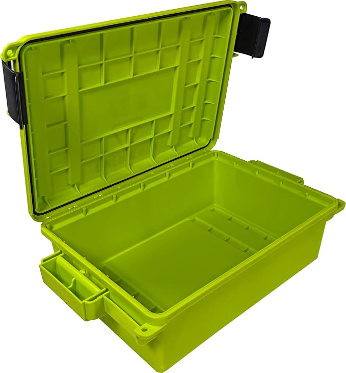 MTM Emergency Box Storage Case for Emergency Kits, First Aid, Survival Gear, Tools & Home Supplies, Emergency Essentials, Water Resistant O-Ring, Lockable & Durable, Made in USA