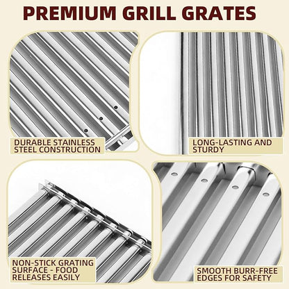 Grill Grate for TEC Infrared Gas Grill Sterling III Stainless Steel Cooking Grates Replacement for TEC Grll, 12.8" W x 14.9" L, 3 Pack