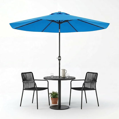 Greesum 9FT Outdoor Patio Umbrella, Table Umbrella for Yard, Market, Heavy-Duty Waterproof Pool Umbrella with 8 Sturdy Ribs, UV Protection for Beach, Deck, Garden, Backyard