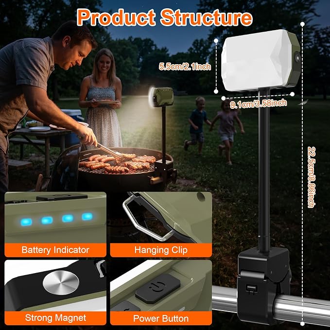 Grill Lights for Outdoor Grill, Rechargeable Grill Light BBQ Lights