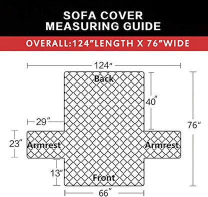Easy-Going Reversible Couch Cover, 3 Cushion Sofa, Large, Brown/Brown | Machine Washable Slipcover For Dogs, Water Resistant Furniture Mat For Living Room, Non-Slip Sofa Cover, Pet Friendly