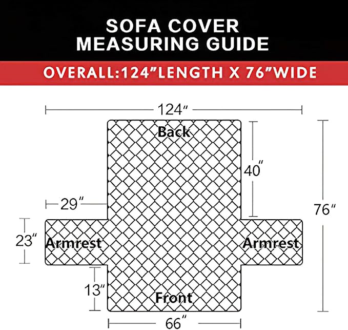 Easy-Going Reversible Couch Cover, 3 Cushion Sofa, Large, Black/Black | Machine Washable Slipcover For Dogs, Water Resistant Furniture Mat For Living Room, Non-Slip Sofa Cover, Pet Friendly