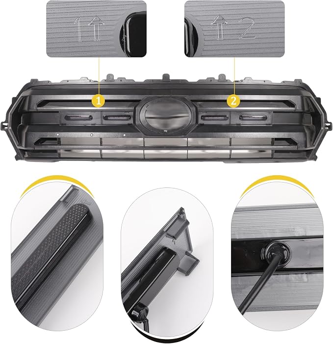Front Grille Grill led Lights for 2024 2025 Tacoma SR SR5 Amber | 2026 toyota tacoma sr sr5 grills light accessories