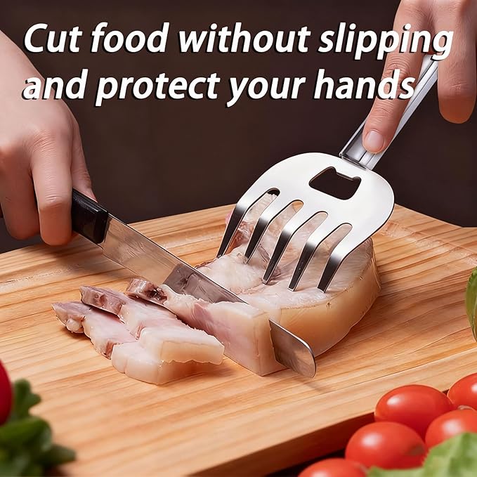Stainless Steel Pulled Pork Tools for Shredding Meat, Sharp Stainless Steel Food Shredding Fork, Meat Shredder Claws for Shredding, Chicken Shredder, 7.2 inches, 2 Piece