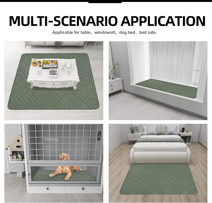 Easy-Going Sectional Couch Covers for Dogs L Shape Sofa Cover Reversible Sofa Slipcover Chaise Lounge Cover Furniture Protector Cover for Pets Dog Cat (42 x 68 inches, Greyish Green/Greyish Green) | Greyish Green, Soft Sofa Slipcover For Dogs, Fits Lef...