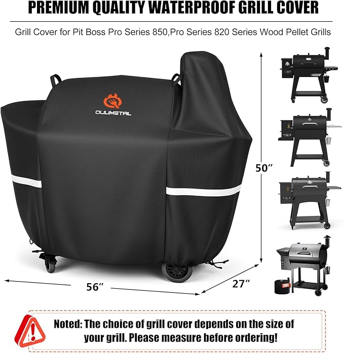 Grill Cover for Pit Boss 820/850-600D Heavy Duty & Waterproof Wood Pellet Smoker Cover for Z Grill 700,820 Deluxe,820D,820FB,Sportsman 820 Series Wood Pellet Grills