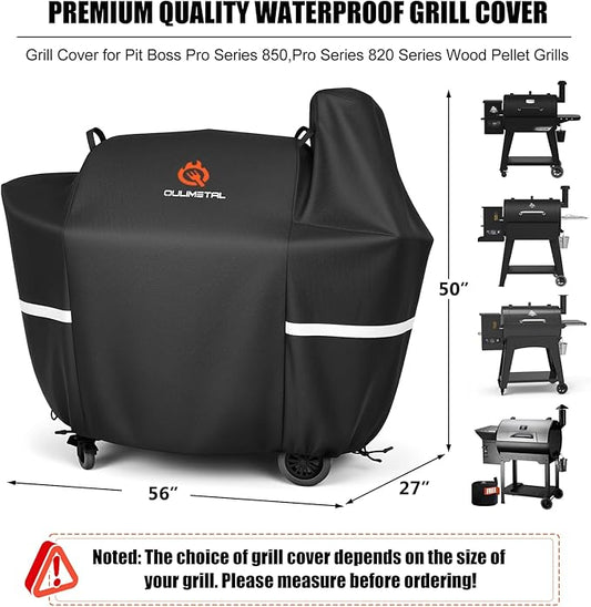 Grill Cover for Pit Boss 820/850-600D Heavy Duty & Waterproof Wood Pellet Smoker Cover for Z Grill 700,820 Deluxe,820D,820FB,Sportsman 820 Series Wood Pellet Grills