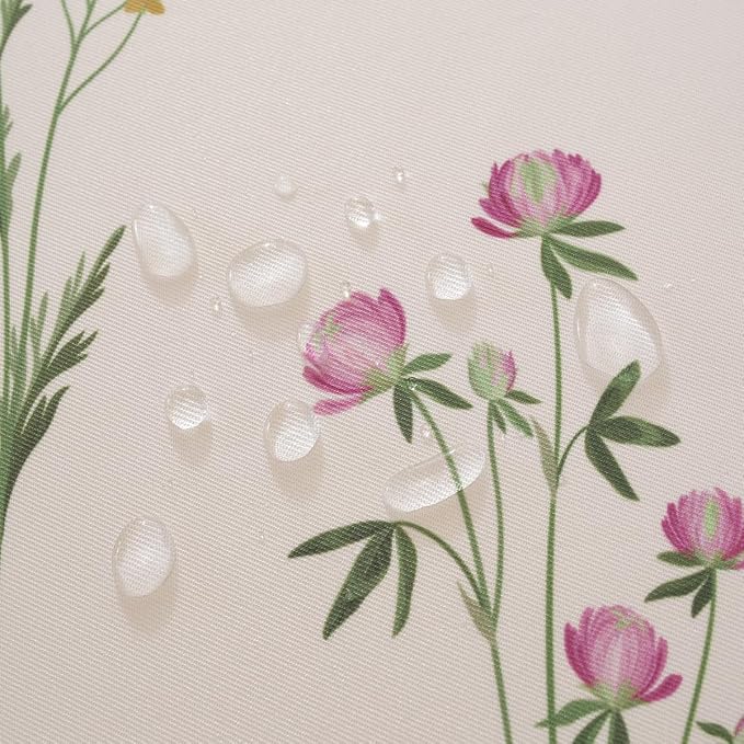 SASTYBALE Floral Tablecloth, 60 x 84 Inch Rectangle | Wildflower Print, Rectangular Table Cover, Waterproof, Stain Resistant Fabric, Summer Kitchen Dining Farmhouse Decor