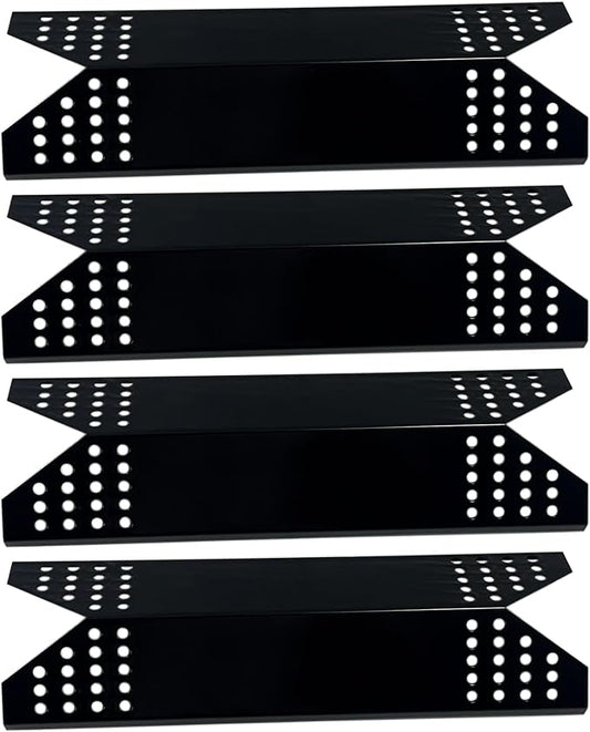 Parts DP127 (4-pack) Porcelain Steel Heat Shield/Heat Plates 15 1/4'' x 4 3/4'' Replacement for Sams 720-0691A, Sams 730-0691A, 720-0778A, 720-0778C Gas Grill Models