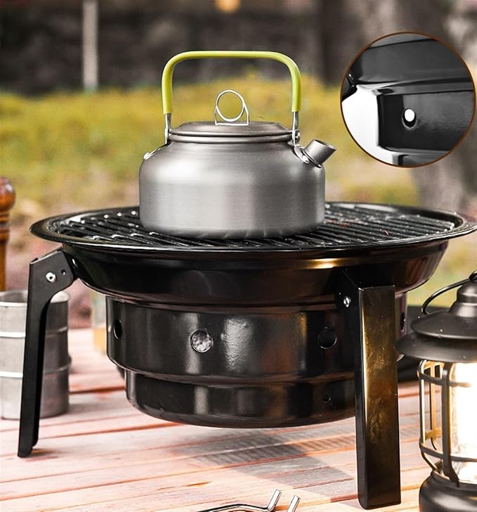 Portable Charcoal Grill Outdoor Charcoal Barbecue Grill Portable Grill For Picnic Backyard Camping Travel Barbecue Grill For Backyard