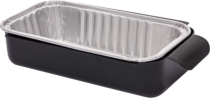 Char-Broil 22652143 Edge Electric Grill & 9328812P06 Aluminum Disposable Grill Drip pan, (10-Pack), Silver