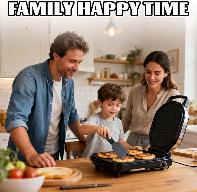 Grill Scraper Heat-Resistant Nylon with Camo Black Lanyard, Compatible with George Foreman 1925B01B & Most Grooved Indoor Grills for Easy Cleaning & Comfortable Grip