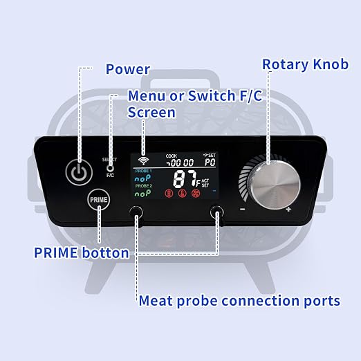 WiFi Controller Replacement for Pit Boss Series 3/4 / 5/7 Vertical Pellet Smoker with Dual PID & App Control