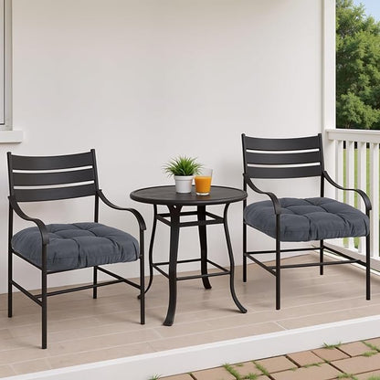 MTMR Outdoor Chair Cushions Set of 2, Patio Furniture Seat Pads, Waterproof | 2Pcs , waterproof cover, PP cotton, u-shaped, no-fading, thick patio seat pads for outdoor wicker furniture in yard, 19x19x4