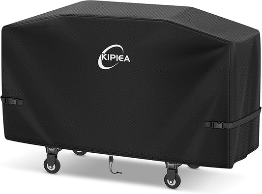 Kipiea Griddle Cover for Blackstone 36" Griddle with Hood, Heavy Duty Tear & Fade Resistant and Waterproof Flat Top Grill Cover for Blackstone 5482 with Buckles and Drawstrings
