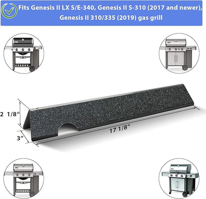 Genesis II Grill Parts for Weber Flavorizer Bars 66032 & Cast Iron Cooking Grates 66095 for Weber GS4 Replacement Parts Genesis II E/S-310 E-315 E-325 E-330 S-335 for Weber Genesis 2 Grill Grates