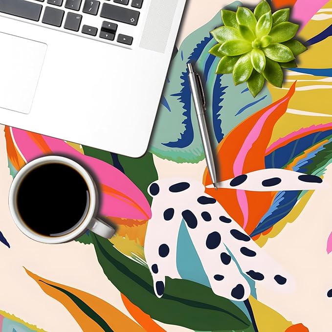 Multicolour Leaf Tablecloth 60x60 Inch Square Abstract Boho Style Floral Square Tablecloths Polyester Vintage for Picnic Party Dinner Artistic Table Cover for Dining BBQ Picnic Coffee Table