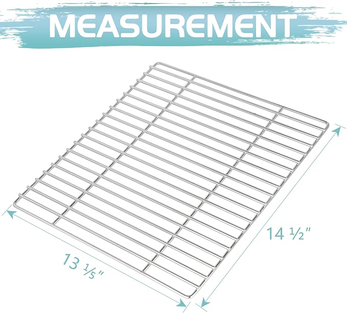 Grill Grates for Pit Boss PTG 150 Series Navigator Pro Series II Portable Wood Pellet Smoker Replacement Parts Pitboss PB150PPS PB150PPG Cooking Grid Portable Stainless Steel Smoking Rack Accessory