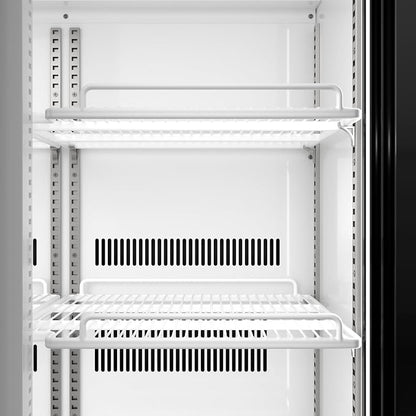 KoolMore 35 in. Retail Display Refrigerator, 10 Cu. Ft. Low Height Merchandiser Cooler, Aisle End Grab-and-Go Beverage Display Fridge for Convenience Stores, Supermarkets & Checkout, Black