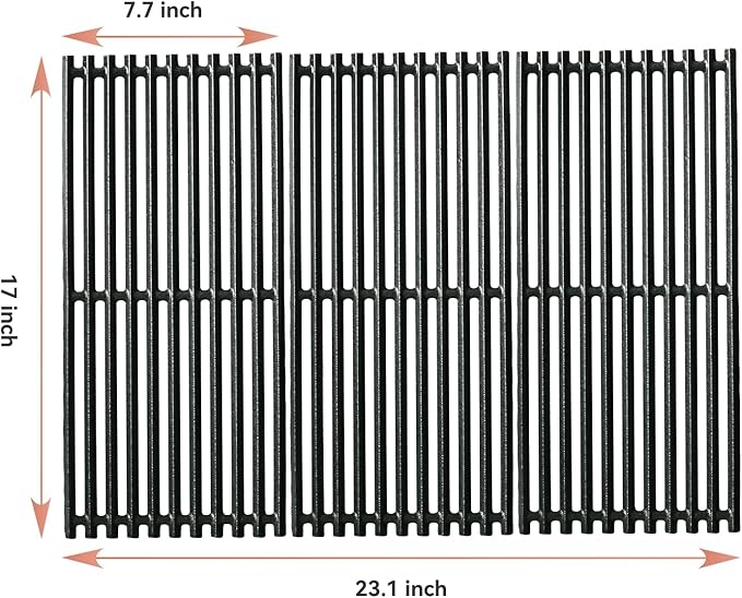 463355220 17" Grill Grates for Charbroil Commercial Infrared 463355220 463242516 463242515 466242615 463243016, Cast Iron Cooking Grids for Tru infrared 3 Burner, G466-0025-W1A Replacement Parts