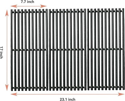 463355220 17" Grill Grates for Charbroil Commercial Infrared 463355220 463242516 463242515 466242615 463243016, Cast Iron Cooking Grids for Tru infrared 3 Burner, G466-0025-W1A Replacement Parts
