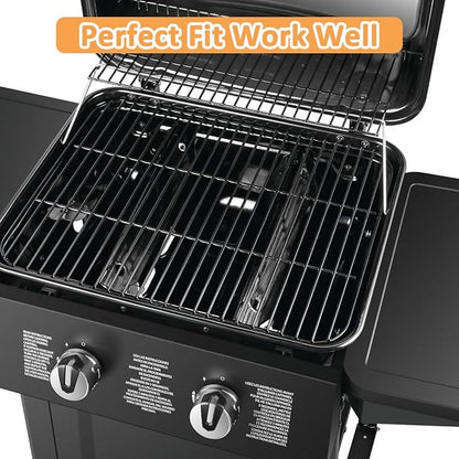 Replacement Parts for Dyna-Glo DGC310CNP-D DGC310RNP-D DGC310BNP-D 3-Burner Open Cart Propane Gas Grills, Grill Grates for Backyard Grill BY14-101-001-03 WM16-PAFGG023-2J BY16-101-003-04