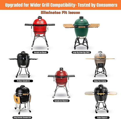 onlyfire Upgraded Stainless Steel Charcoal Ash Basket, Fits Large BGE, Kamado Joe Classic, Vision Classic B, Vision Pro S-Series & Similar Kamado Grills