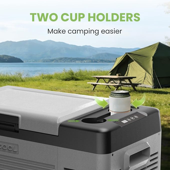Alpicool Car Refrigerator 12 Volt Portable Car Fridge 16 Quart（15 L Electric Cooler with AC/DC，Car Refrigerator Freezer for Truck Van RV Camper SUV, Camping Boat Travel，-4~68°F
