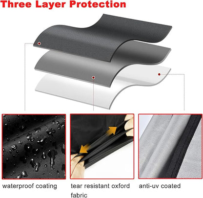 Grill Cover, Small 32-Inch Waterproof UV Resistant Heavy Duty BBQ Grill Cover for Outdoor Grill, Fit for Nexgrill Brinkmann Weber Char-Broil and More