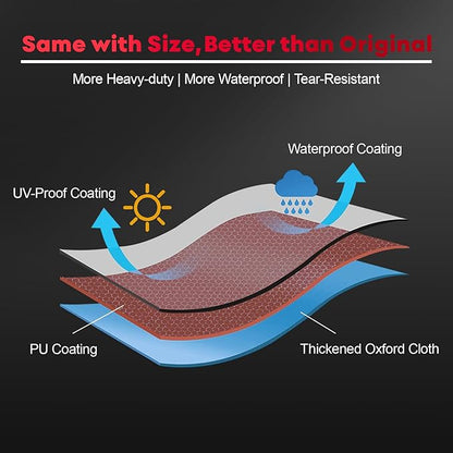 Comnova Grill Cover for Traeger Ironwood 650 - 600D Waterproof Heavy Duty, Premium Pellet BBQ Cover Accessory for Traeger Ironwood 650 Grills