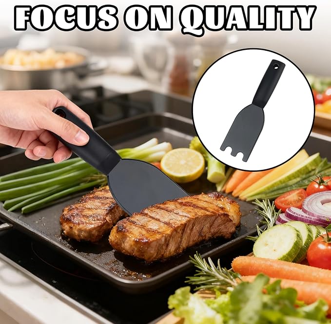 Grill Scraper Heat-Resistant Nylon with Camo Black Lanyard, Compatible with George Foreman 1925B01B & Most Grooved Indoor Grills for Easy Cleaning & Comfortable Grip
