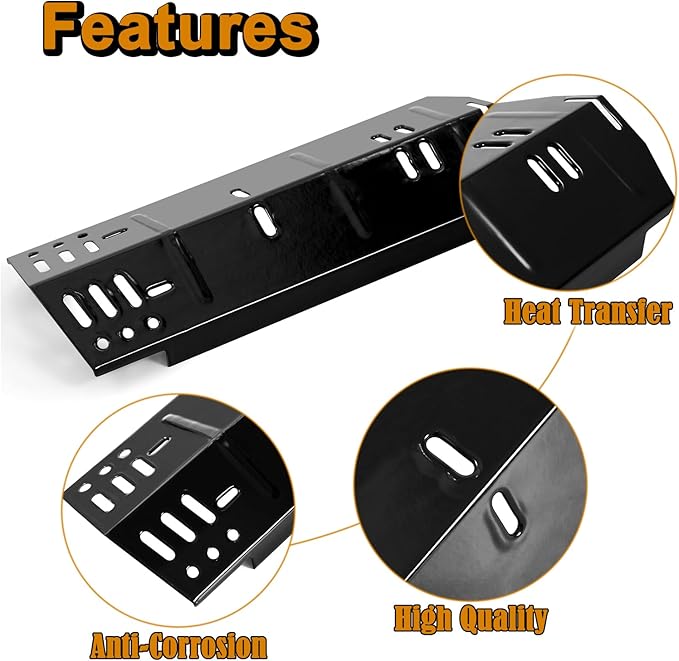 DGH353CRP Heat Shield for Dyna Glo Grill Replacement Parts 3 Burner DGH353CRP-D Dynaglo 70-02-158 Heat Plates 70-02-159 Sear Plus Heat Tent Porcelain-Coated Steel Burner Cover