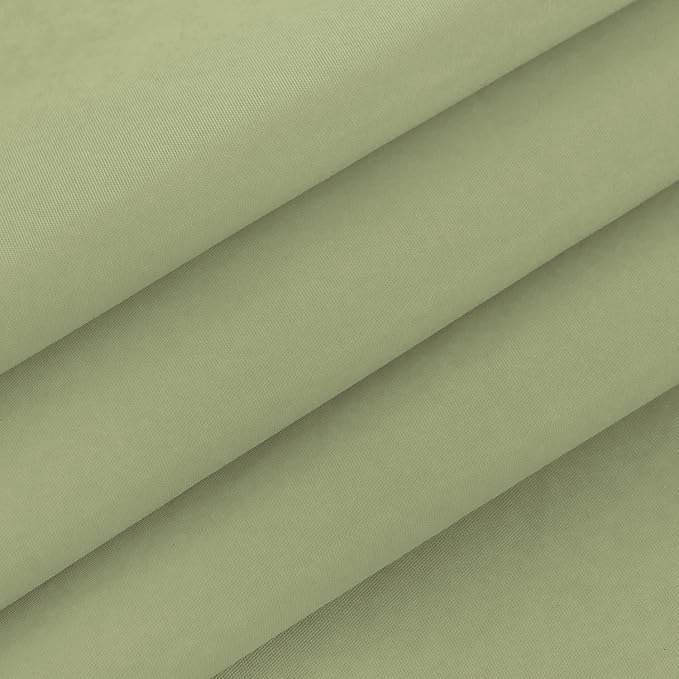 NLMUVW 48 Inch Round Vinyl Tablecloth with Flannel Backing, Olive Green Small PVC Table Cloth Waterproof Wipe Clean Table Cover for Dining Party Camping Outdoor