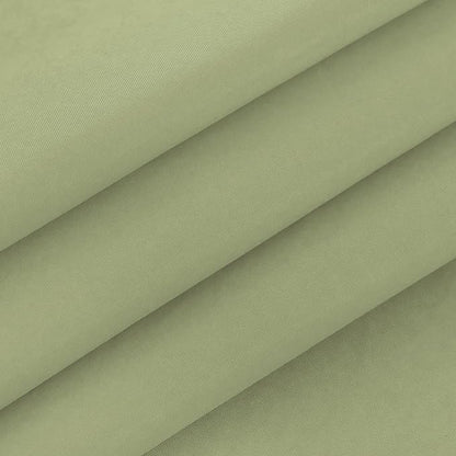NLMUVW 48 Inch Round Vinyl Tablecloth with Flannel Backing, Olive Green Small PVC Table Cloth Waterproof Wipe Clean Table Cover for Dining Party Camping Outdoor